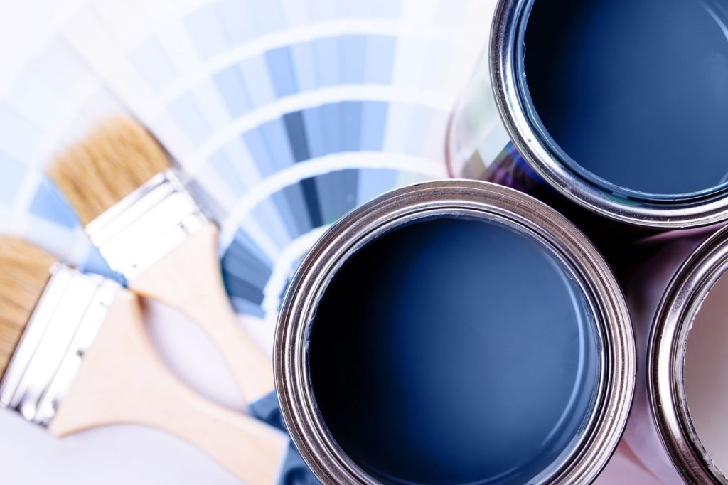 a selection of interior paint